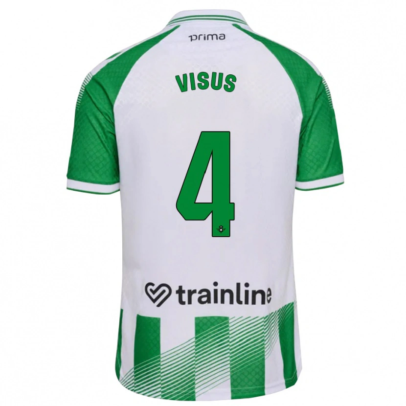 Danxen Herren Ricardo Visus #4 Hellgrün Schwarz Weiß Heimtrikot Trikot 2026/27 T-Shirt