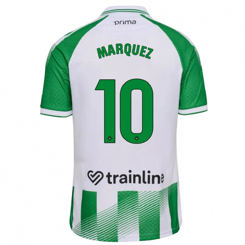 Danxen Herren Rosa Márquez #10 Hellgrün Schwarz Weiß Heimtrikot Trikot 2026/27 T-Shirt