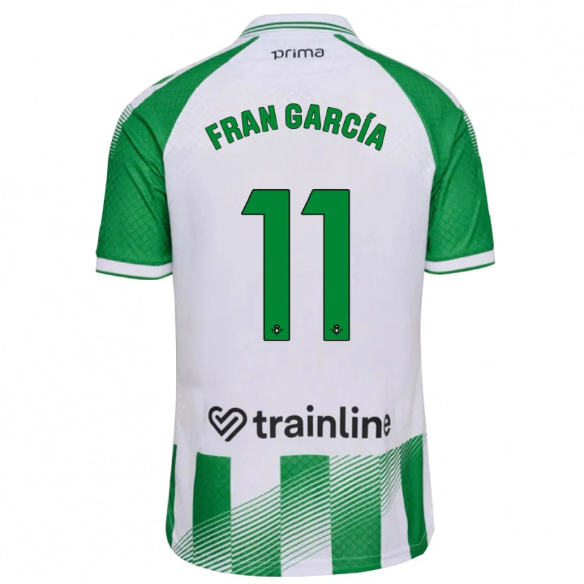 Danxen Herren Fran García #11 Hellgrün Schwarz Weiß Heimtrikot Trikot 2026/27 T-Shirt