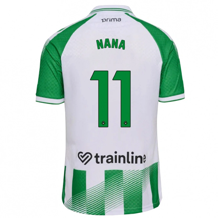 Danxen Herren Nuria Ligero Fernández #11 Hellgrün Schwarz Weiß Heimtrikot Trikot 2026/27 T-Shirt