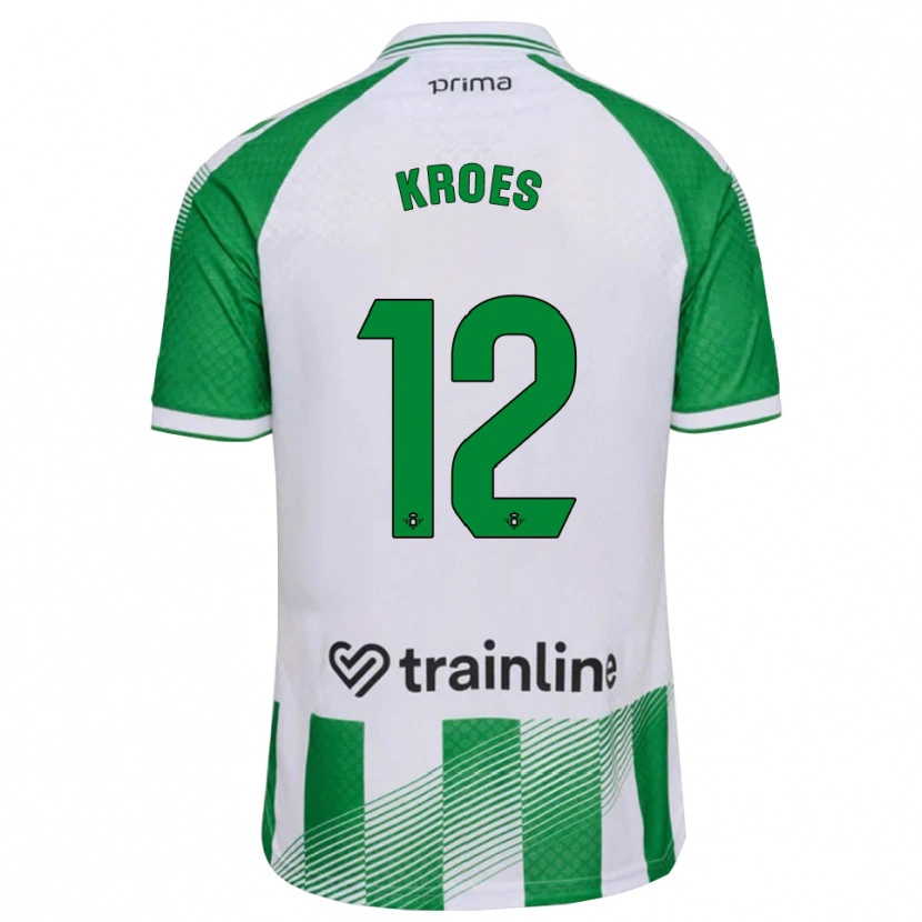 Danxen Herren Victor Kroes #12 Hellgrün Schwarz Weiß Heimtrikot Trikot 2026/27 T-Shirt
