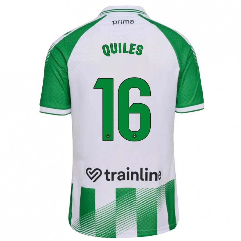 Danxen Herren Violeta García Quiles #16 Hellgrün Schwarz Weiß Heimtrikot Trikot 2026/27 T-Shirt