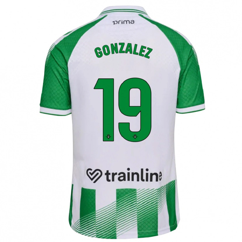 Danxen Herren Juan González #19 Hellgrün Schwarz Weiß Heimtrikot Trikot 2026/27 T-Shirt