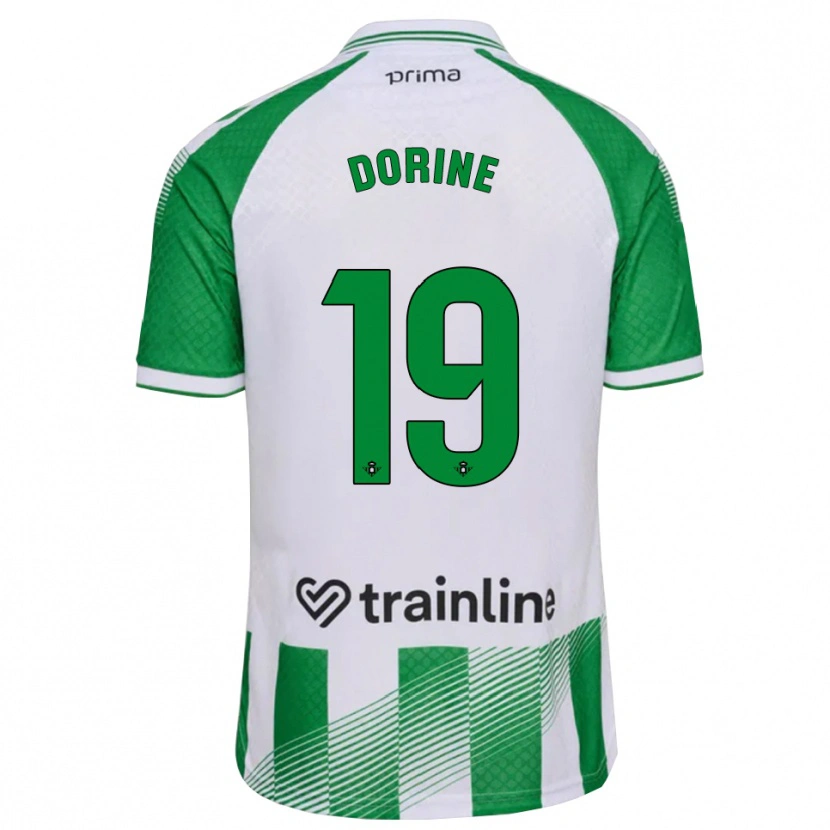 Danxen Herren Dorine Nina Chuigoue #19 Hellgrün Schwarz Weiß Heimtrikot Trikot 2026/27 T-Shirt