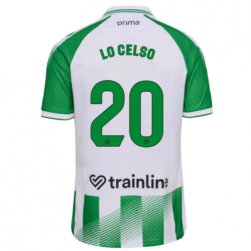 Danxen Herren Giovani Lo Celso #20 Hellgrün Schwarz Weiß Heimtrikot Trikot 2026/27 T-Shirt