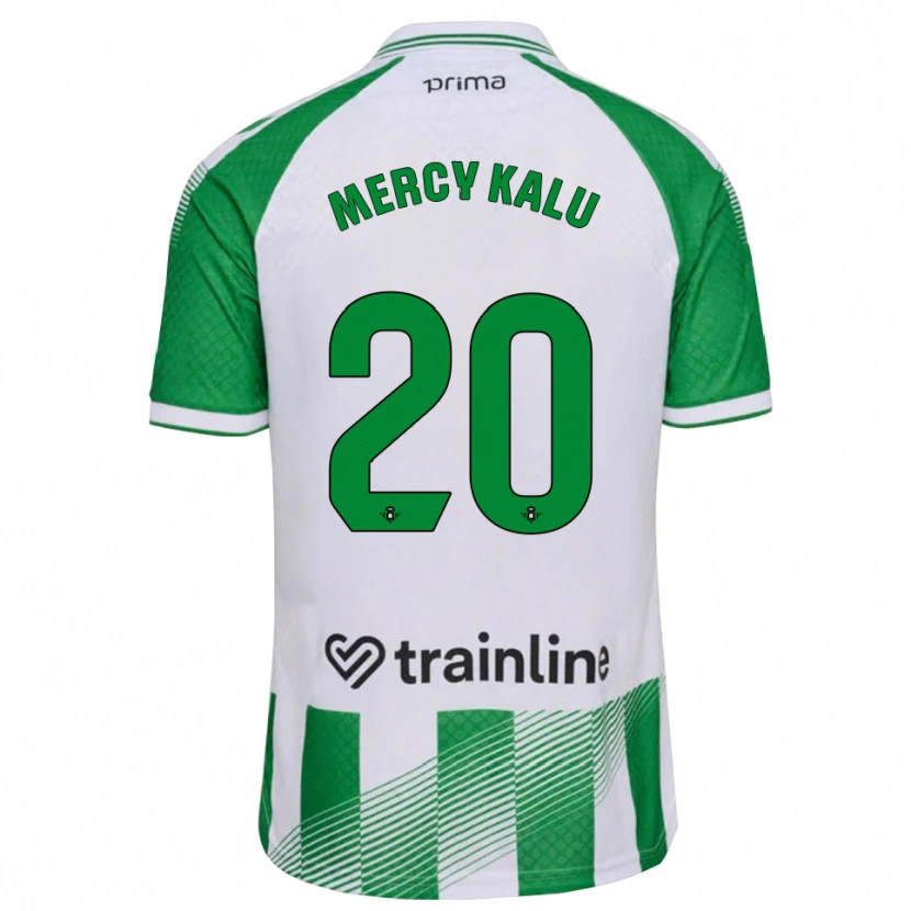 Danxen Herren Chinyere Mercy Kalu #20 Hellgrün Schwarz Weiß Heimtrikot Trikot 2026/27 T-Shirt