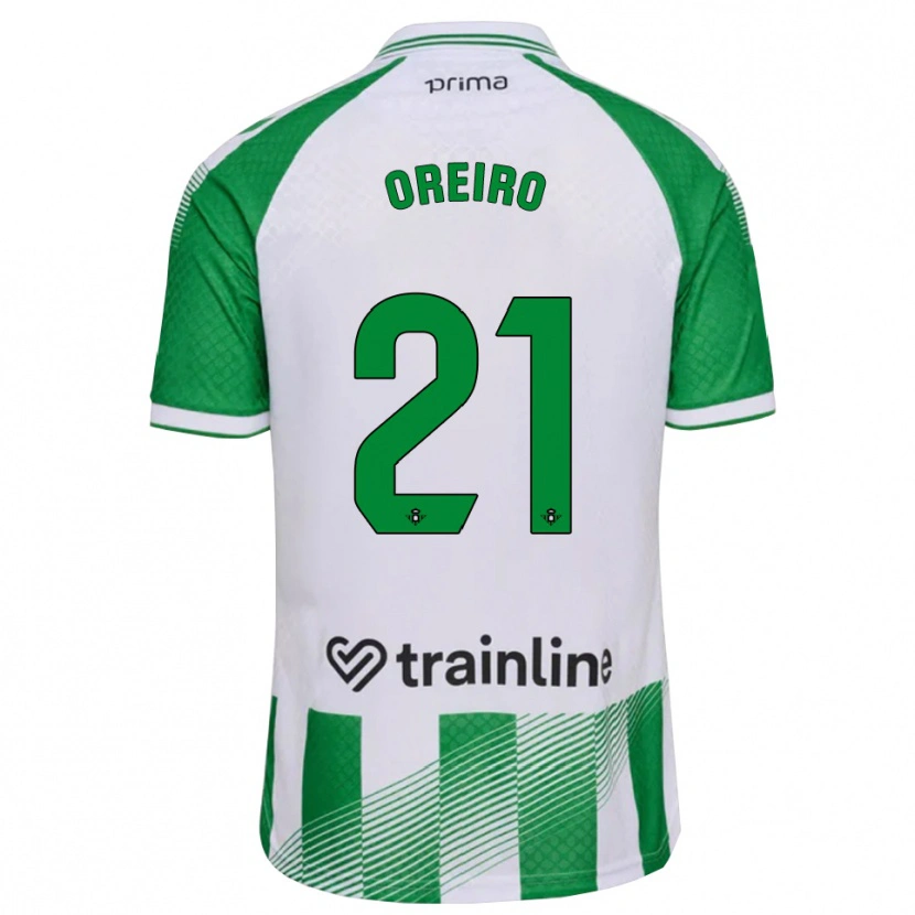 Danxen Herren Jorge Oreiro #21 Hellgrün Schwarz Weiß Heimtrikot Trikot 2026/27 T-Shirt