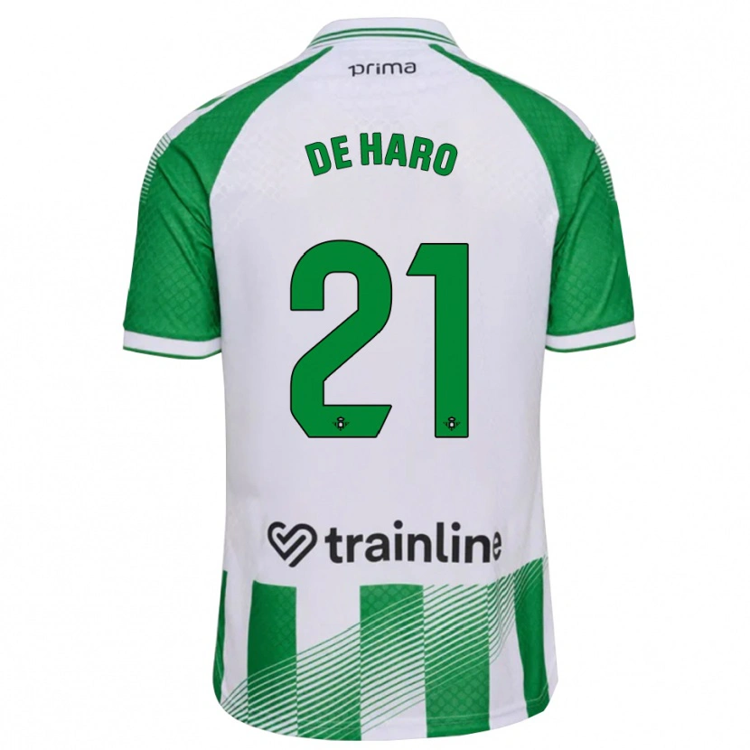 Danxen Herren Alberto De Haro #21 Hellgrün Schwarz Weiß Heimtrikot Trikot 2026/27 T-Shirt