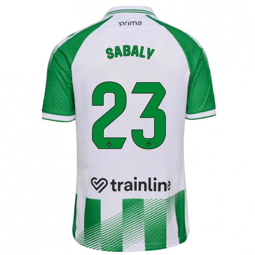Danxen Herren Youssouf Sabaly #23 Hellgrün Schwarz Weiß Heimtrikot Trikot 2026/27 T-Shirt