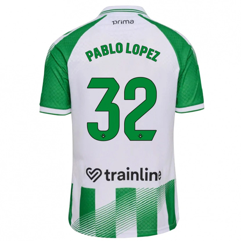 Danxen Herren Pablo López #32 Hellgrün Schwarz Weiß Heimtrikot Trikot 2026/27 T-Shirt