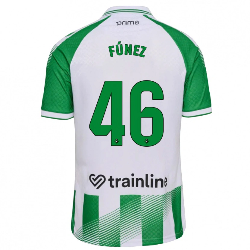 Danxen Herren Rica Fúnez #46 Hellgrün Schwarz Weiß Heimtrikot Trikot 2026/27 T-Shirt