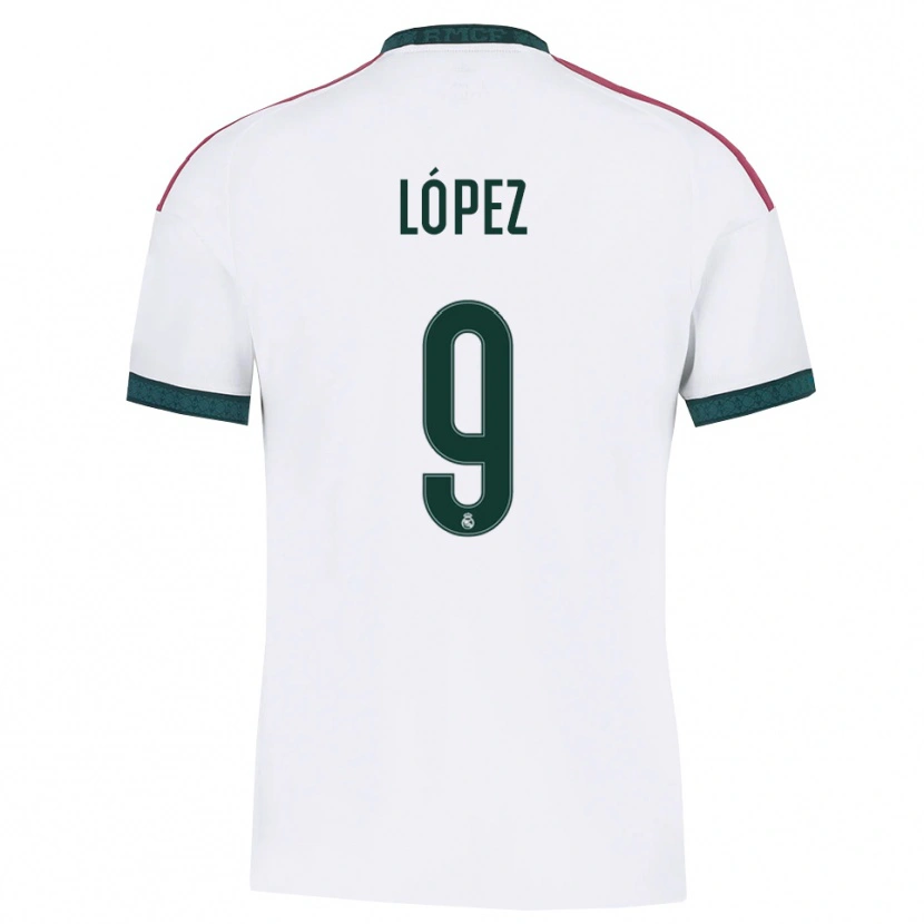 Danxen Herren Mikel López #9 Dunkelgrün Weiß Rot Heimtrikot Trikot 2026/27 T-Shirt