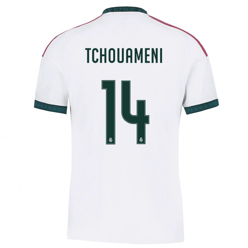 Danxen Herren Aurélien Tchouaméni #14 Dunkelgrün Weiß Rot Heimtrikot Trikot 2026/27 T-Shirt