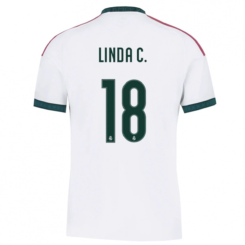 Danxen Herren Linda Caicedo #18 Dunkelgrün Weiß Rot Heimtrikot Trikot 2026/27 T-Shirt