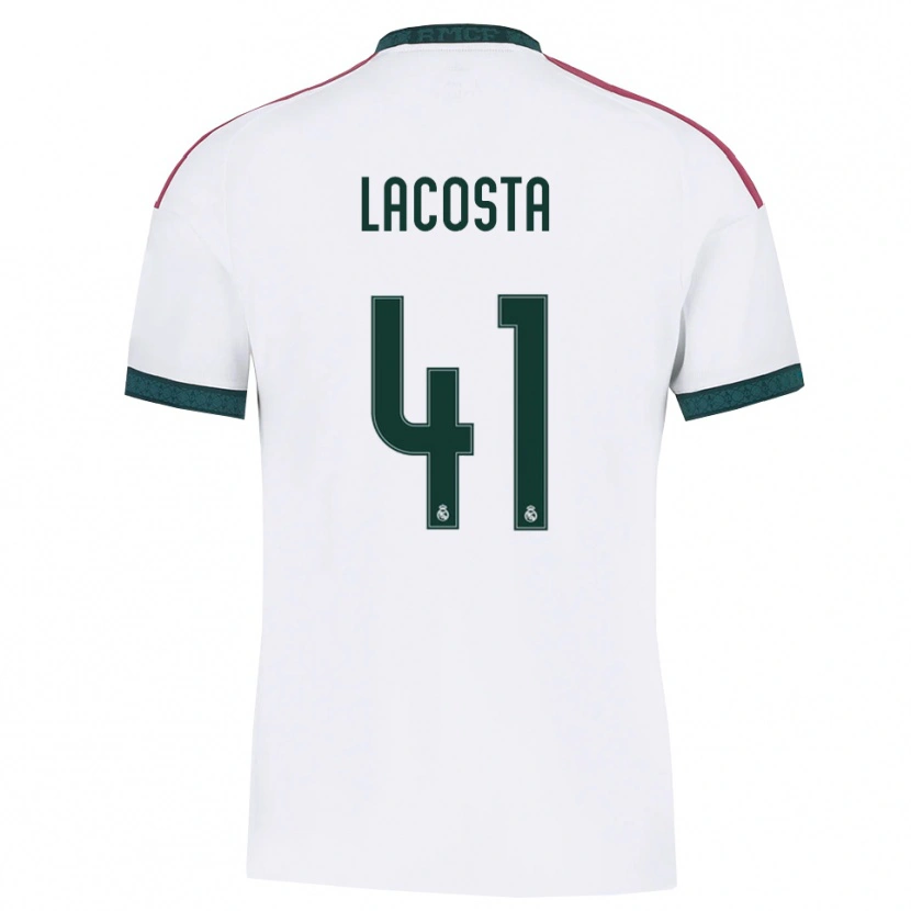 Danxen Herren Diego Lacosta #41 Dunkelgrün Weiß Rot Heimtrikot Trikot 2026/27 T-Shirt