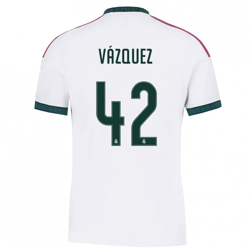 Danxen Herren Erik Vázquez #42 Dunkelgrün Weiß Rot Heimtrikot Trikot 2026/27 T-Shirt