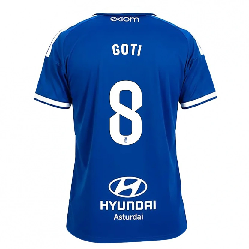 Danxen Herren Mikel Goti #8 Mittelblau Weiß Heimtrikot Trikot 2026/27 T-Shirt