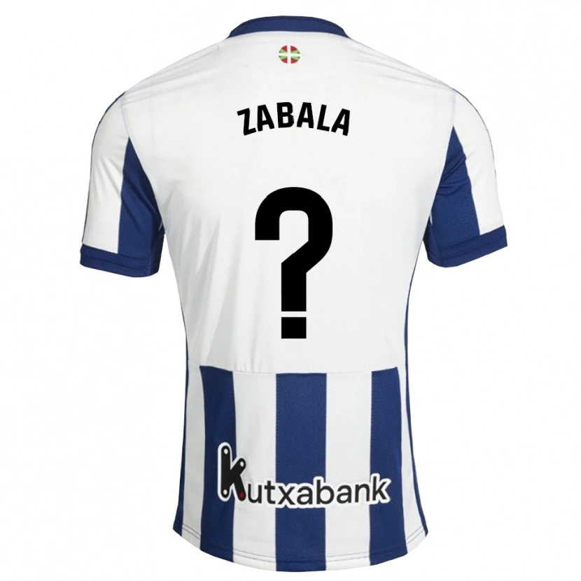 Danxen Herren Iraitz Zabala #0 Marineweiß Goldrute Heimtrikot Trikot 2026/27 T-Shirt