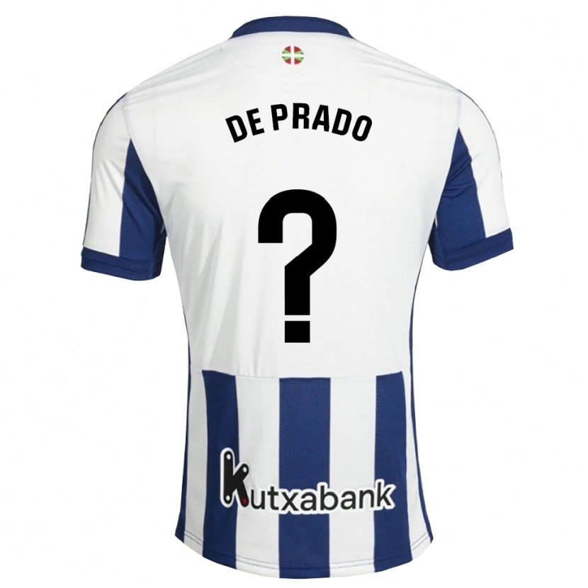 Danxen Herren Abiot De Prado #0 Marineweiß Goldrute Heimtrikot Trikot 2026/27 T-Shirt