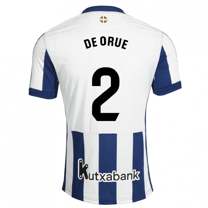 Danxen Herren Jon De Orue #2 Marineweiß Goldrute Heimtrikot Trikot 2026/27 T-Shirt