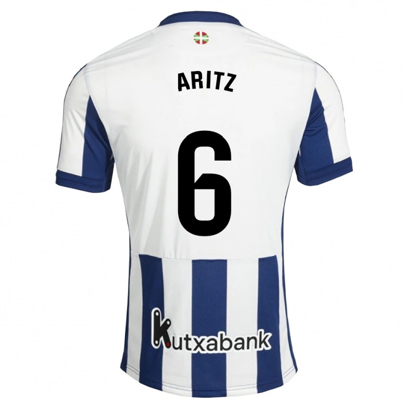 Danxen Herren Aritz Elustondo #6 Marineweiß Goldrute Heimtrikot Trikot 2026/27 T-Shirt