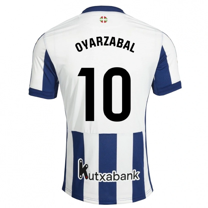 Danxen Herren Mikel Oyarzabal #10 Marineweiß Goldrute Heimtrikot Trikot 2026/27 T-Shirt