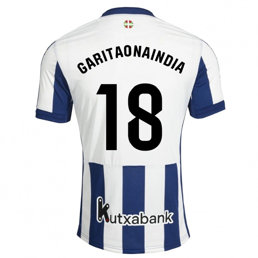Danxen Herren Hodei Garitaonaindia #18 Marineweiß Goldrute Heimtrikot Trikot 2026/27 T-Shirt