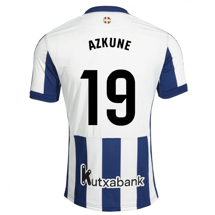 Danxen Herren Ekain Azkune #19 Marineweiß Goldrute Heimtrikot Trikot 2026/27 T-Shirt