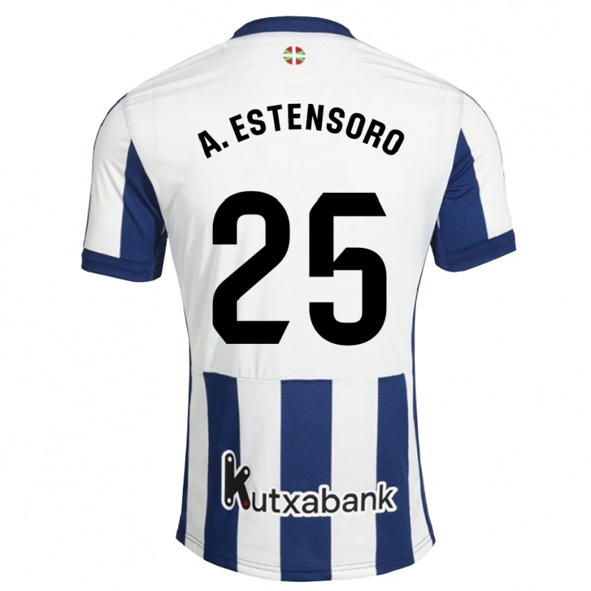 Danxen Herren Alazne Estensoro #25 Marineweiß Goldrute Heimtrikot Trikot 2026/27 T-Shirt