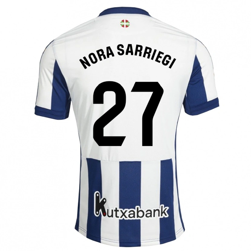 Danxen Herren Nora Sarriegi Galdos #27 Marineweiß Goldrute Heimtrikot Trikot 2026/27 T-Shirt