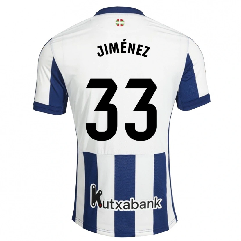 Danxen Herren Javier Jiménez #33 Marineweiß Goldrute Heimtrikot Trikot 2026/27 T-Shirt