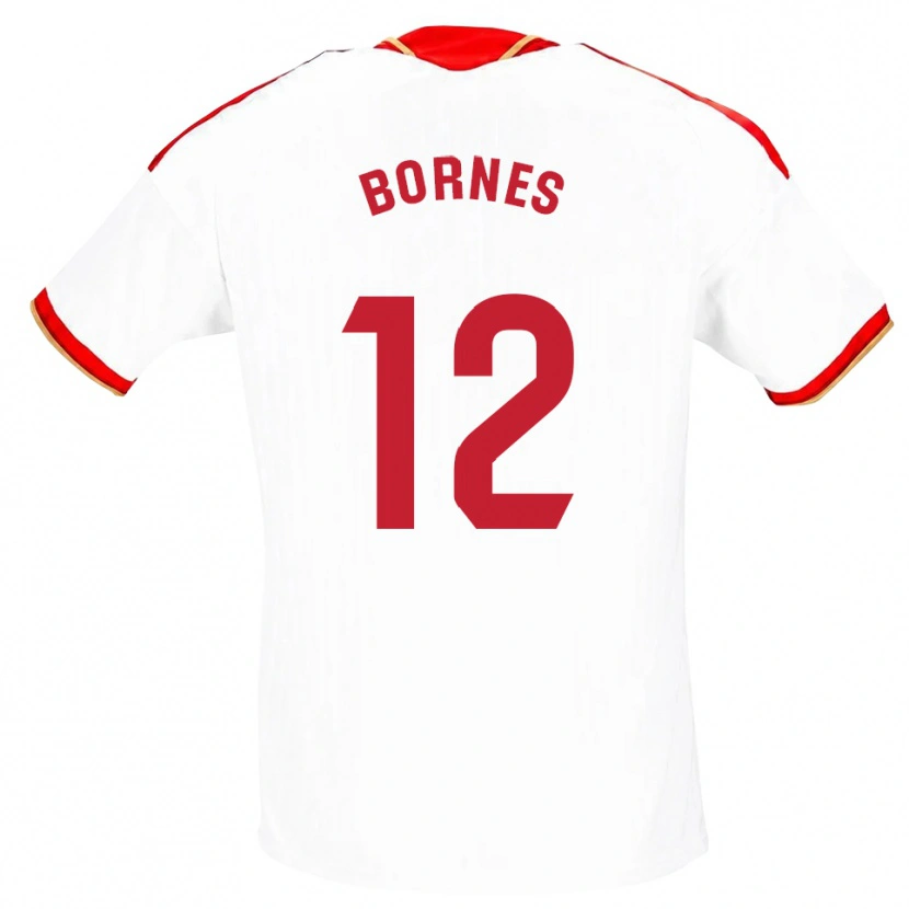 Danxen Herren Pedro Bornes #12 Weiß Rot Heimtrikot Trikot 2026/27 T-Shirt