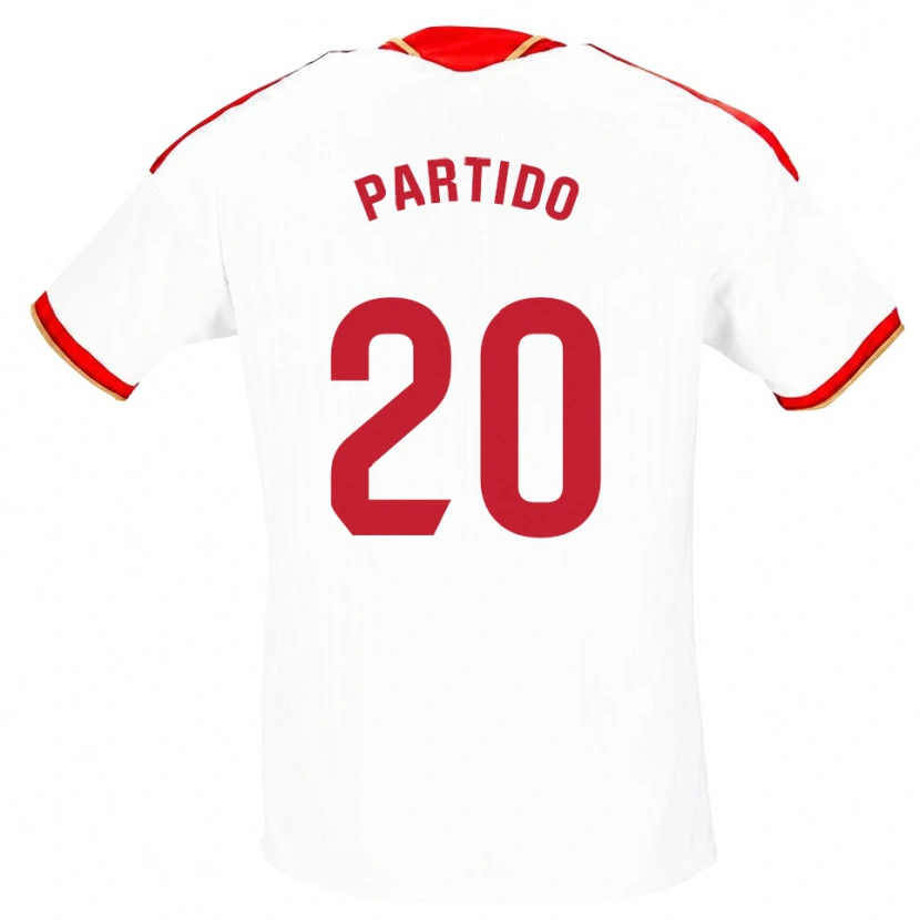 Danxen Herren Paula Partido #20 Weiß Rot Heimtrikot Trikot 2026/27 T-Shirt