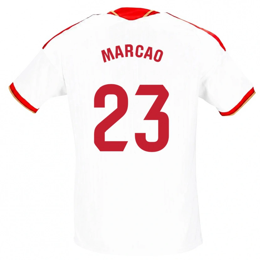 Danxen Herren Marcão #23 Weiß Rot Heimtrikot Trikot 2026/27 T-Shirt