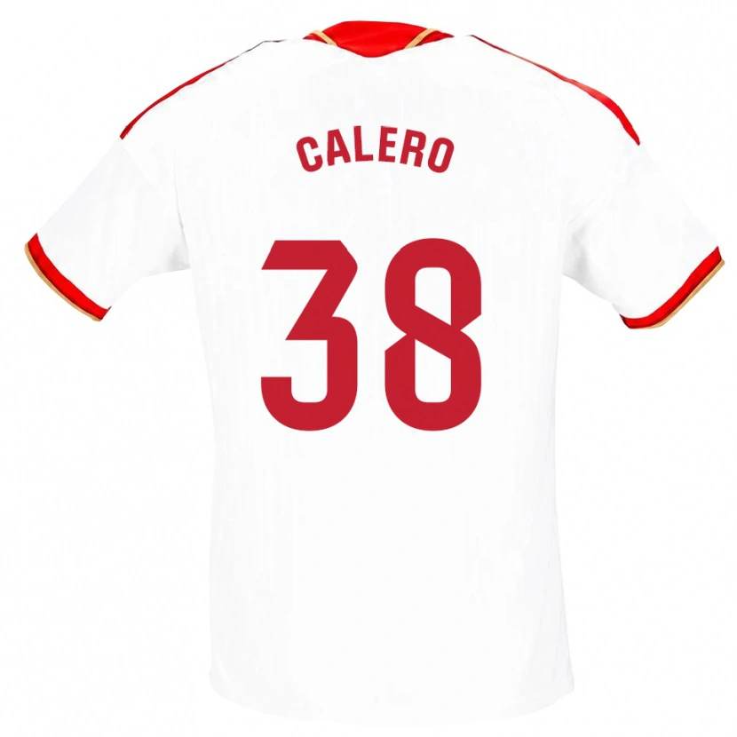 Danxen Herren Josema Calero #38 Weiß Rot Heimtrikot Trikot 2026/27 T-Shirt