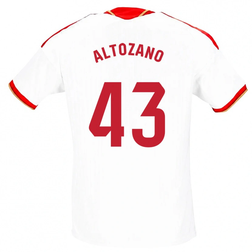 Danxen Herren Edu Altozano #43 Weiß Rot Heimtrikot Trikot 2026/27 T-Shirt