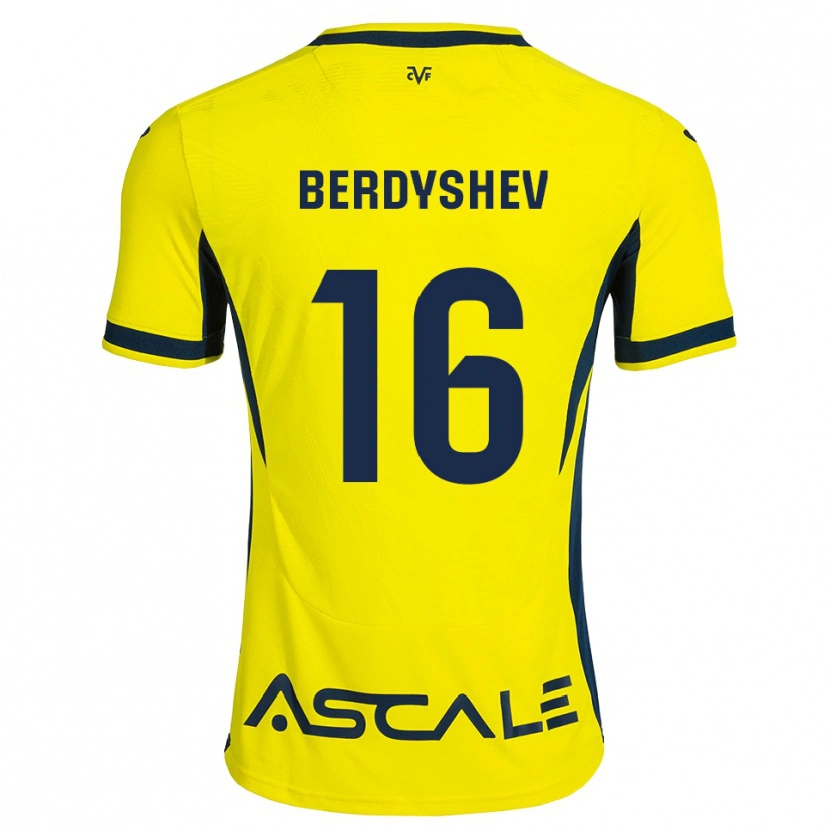 Danxen Herren Tikhon Berdyshev #16 Gelb Schwarz Rot Heimtrikot Trikot 2026/27 T-Shirt