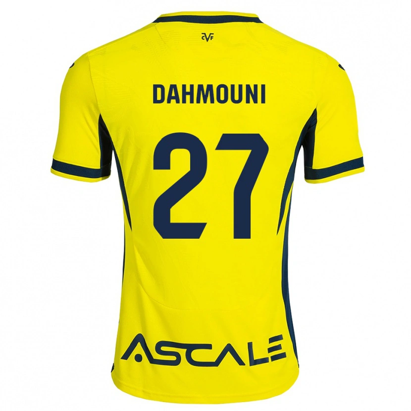 Danxen Herren Moha Dahmouni #27 Gelb Schwarz Rot Heimtrikot Trikot 2026/27 T-Shirt