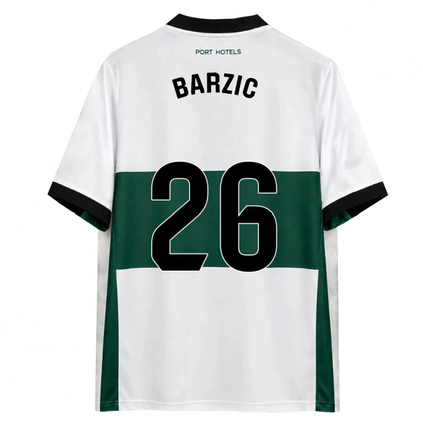 Danxen Herren Matia Barzic #26 Grün Weiß Rot Heimtrikot Trikot 2026/27 T-Shirt