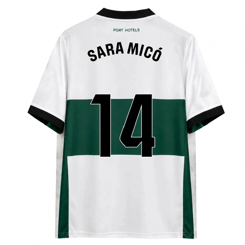 Danxen Herren Sara Micó #14 Grün Weiß Rot Heimtrikot Trikot 2026/27 T-Shirt