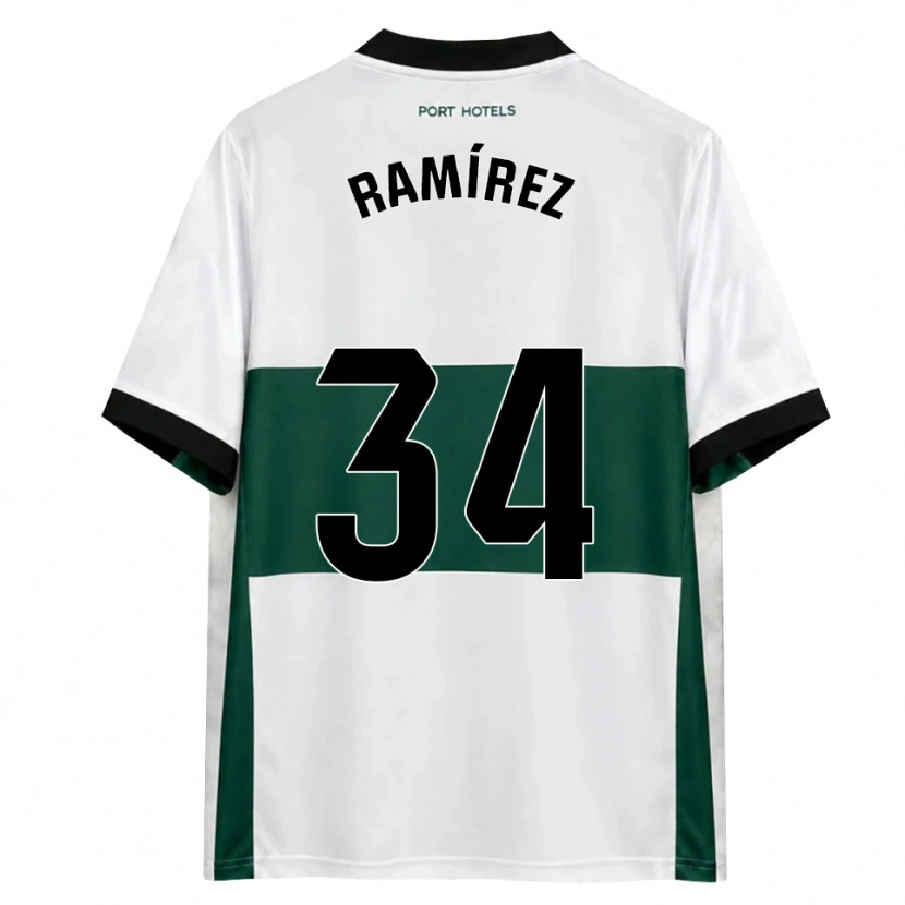 Danxen Herren Jalmar Ramírez #34 Grün Weiß Rot Heimtrikot Trikot 2026/27 T-Shirt