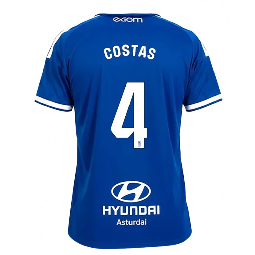 Danxen Herren David Costas #4 Mittelblau Weiß Heimtrikot Trikot 2026/27 T-Shirt