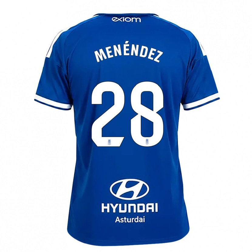 Danxen Herren Diego Menéndez #28 Mittelblau Weiß Heimtrikot Trikot 2026/27 T-Shirt