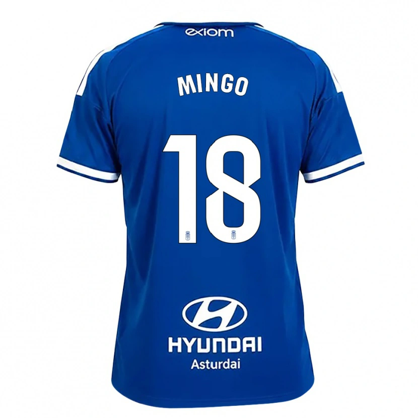 Danxen Herren Víctor Mingo #18 Mittelblau Weiß Heimtrikot Trikot 2026/27 T-Shirt
