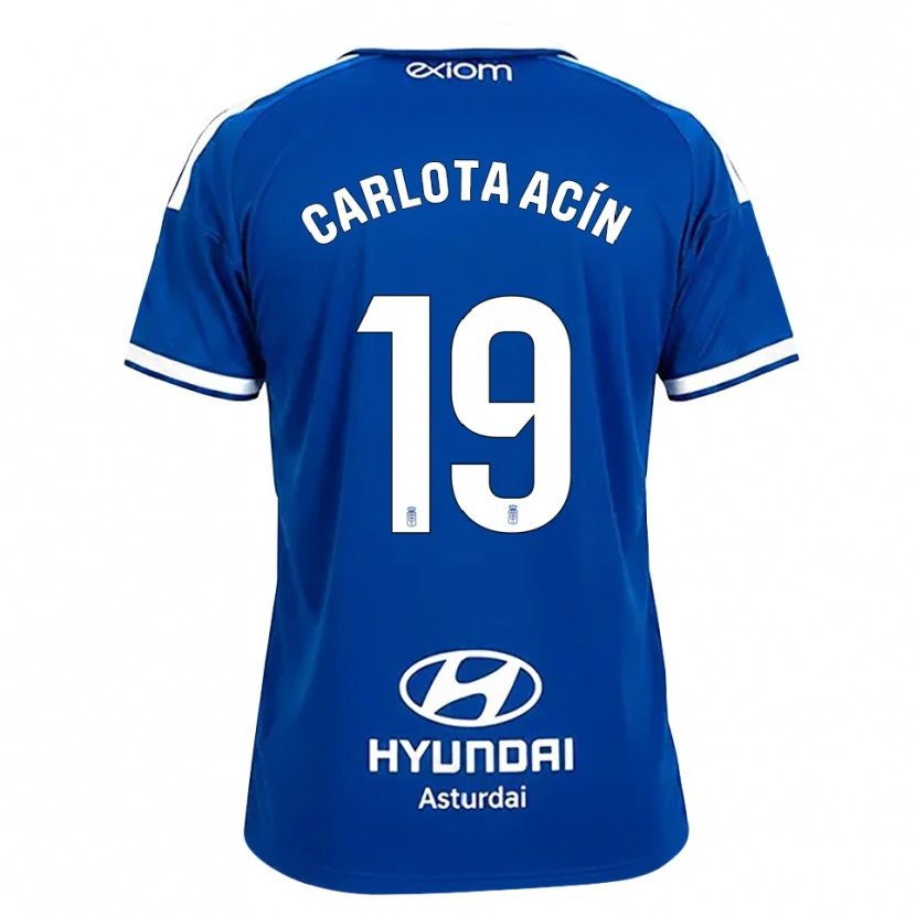 Danxen Herren Carlota Acin Casajus #19 Mittelblau Weiß Heimtrikot Trikot 2026/27 T-Shirt