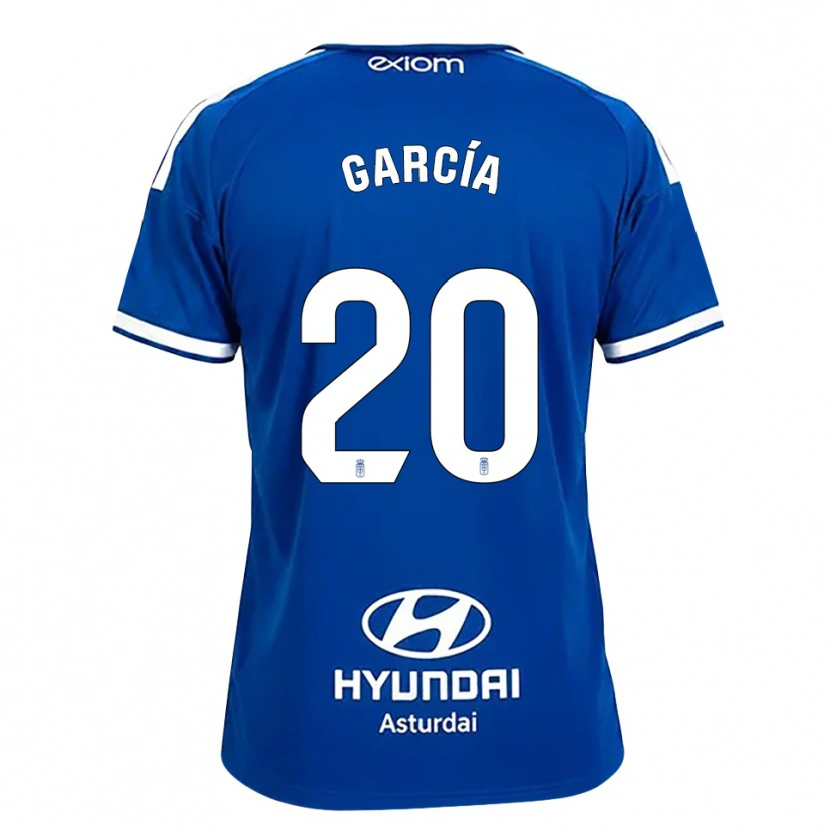 Danxen Herren Pelayo García #20 Mittelblau Weiß Heimtrikot Trikot 2026/27 T-Shirt