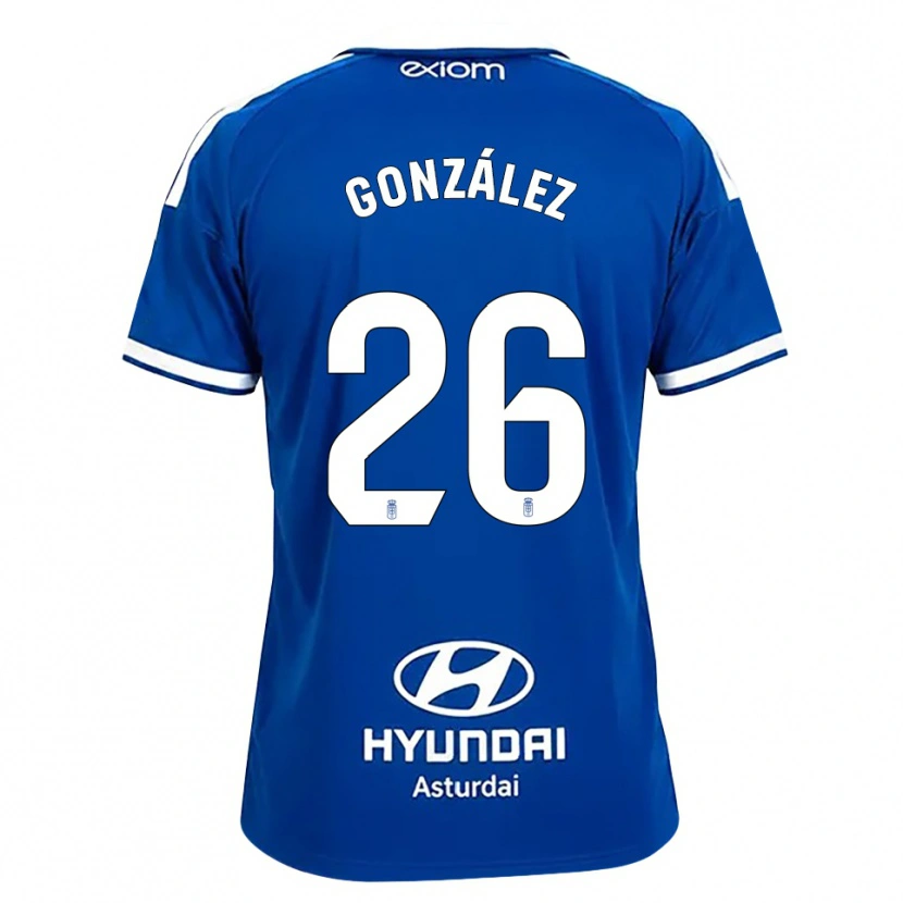 Danxen Herren Miguel González #26 Mittelblau Weiß Heimtrikot Trikot 2026/27 T-Shirt