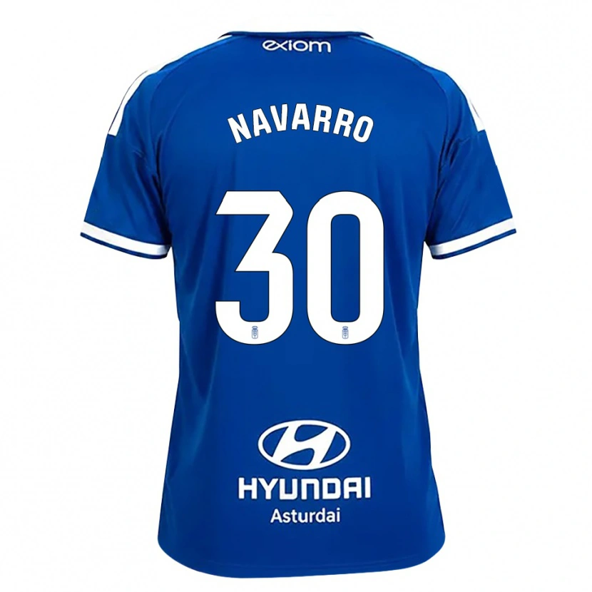 Danxen Herren Iker Navarro #30 Mittelblau Weiß Heimtrikot Trikot 2026/27 T-Shirt