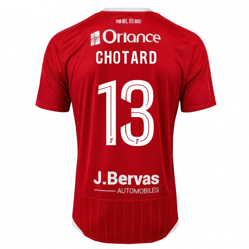 Danxen Herren Joris Chotard #13 Weiß Rot Heimtrikot Trikot 2026/27 T-Shirt