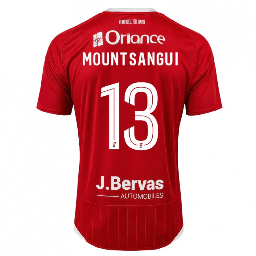 Danxen Herren Warren Mountsangui #13 Weiß Rot Heimtrikot Trikot 2026/27 T-Shirt